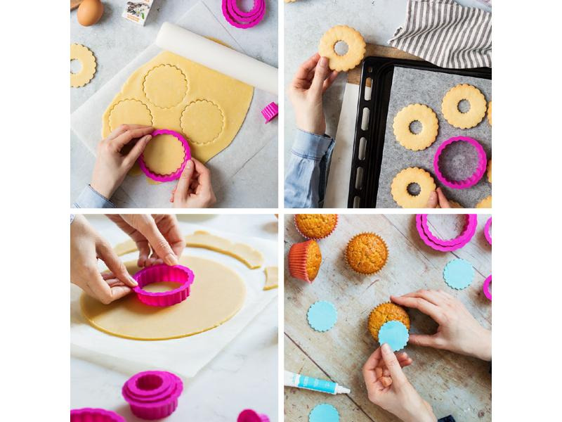 Decora Guetzli-Ausstecher-Set 6 Stück, lockiger Kreis