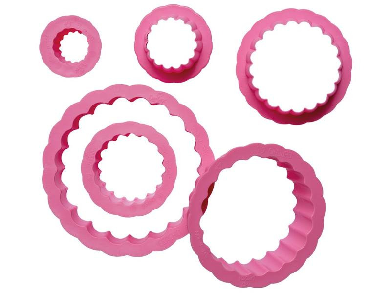 Decora Guetzli-Ausstecher-Set 6 Stück, lockiger Kreis