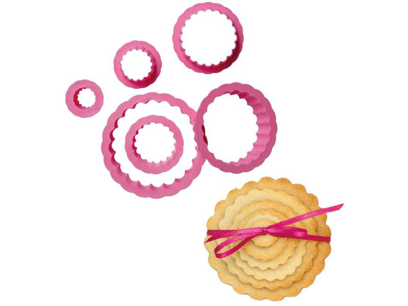 Decora Guetzli-Ausstecher-Set 6 Stück, lockiger Kreis