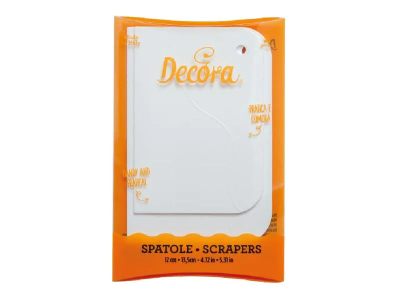 Decora Teigschaber 2 Stück, Weiss