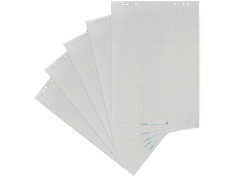 Landré Flipchart Block 68 x 98 cm, kariert, Weiss