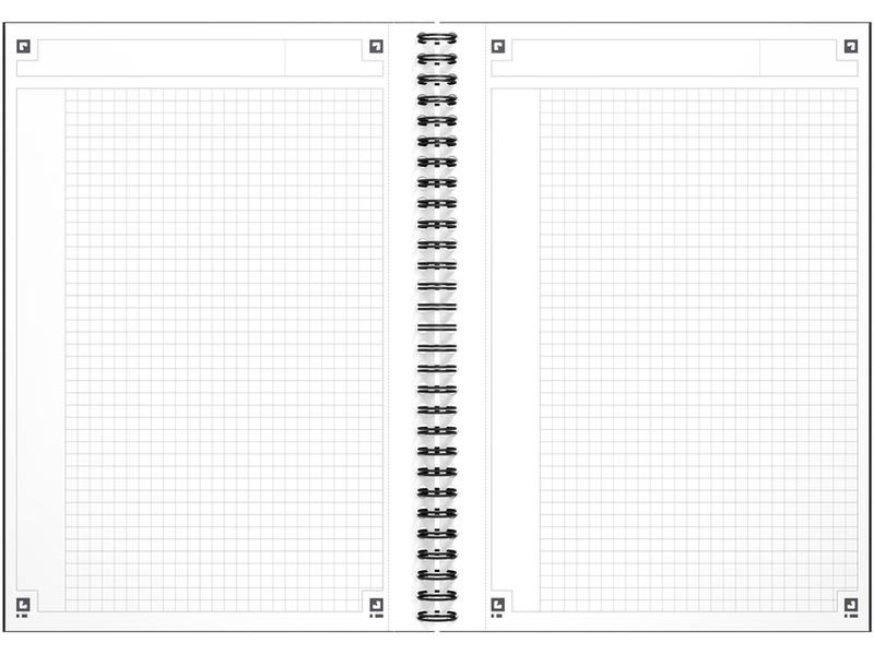 Oxford Notizbuch B5, kariert, Grau