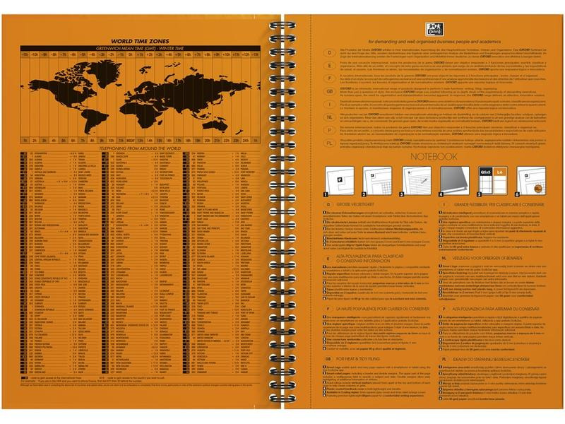 Oxford Notizbuch B5, liniert, Orange