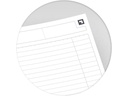 Oxford Notizbuch B5, liniert, Orange