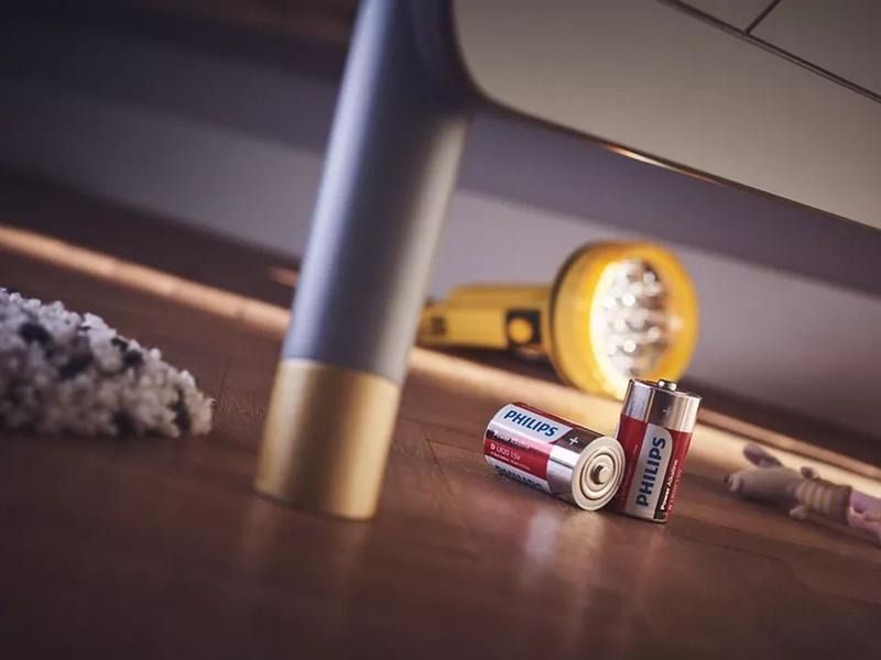 Philips Batterie Batterie Power Alkaline D 2 Stück