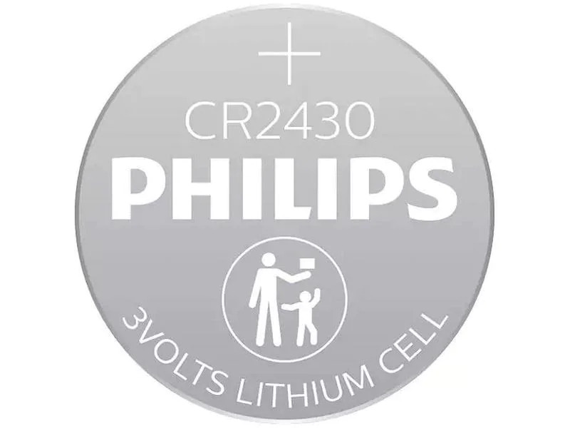 Philips Knopfzelle Knopfzelle Lithium CR2430 2 Stück