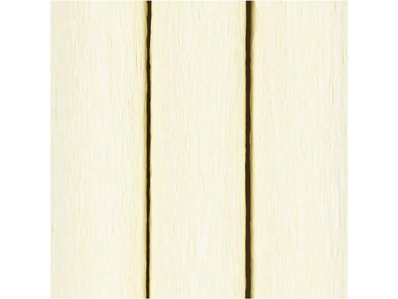 Creativ Company Krepppapier 3 Rollen 25 x 60 cm, Creme