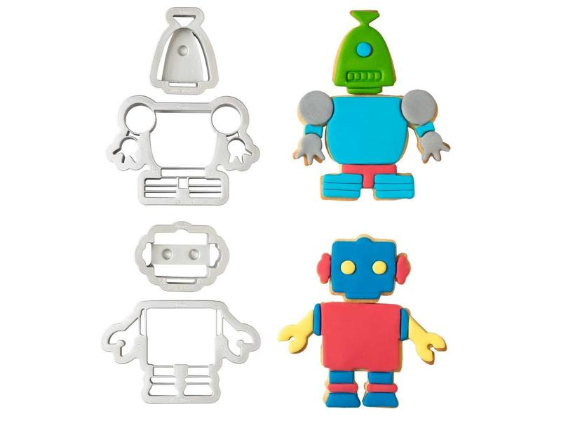 Decora Guetzli-Ausstecher-Set 4 Stück, Roboter