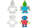 Decora Guetzli-Ausstecher-Set 4 Stück, Roboter