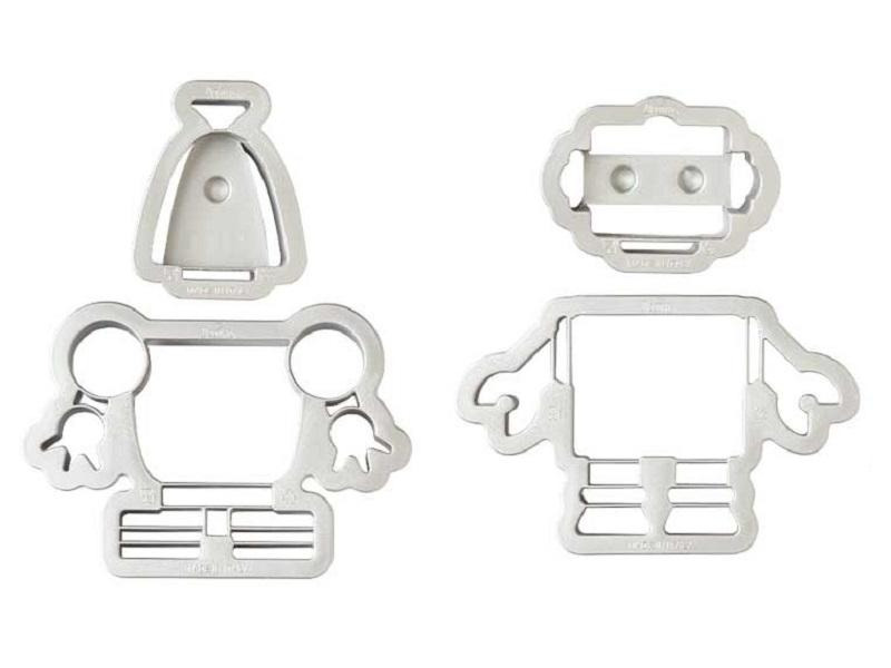 Decora Guetzli-Ausstecher-Set 4 Stück, Roboter