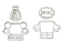 Decora Guetzli-Ausstecher-Set 4 Stück, Roboter