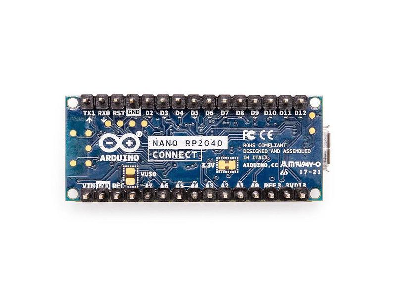 Arduino Entwicklerboard Arduino Nano RP2040 Connect mit Pinleisten