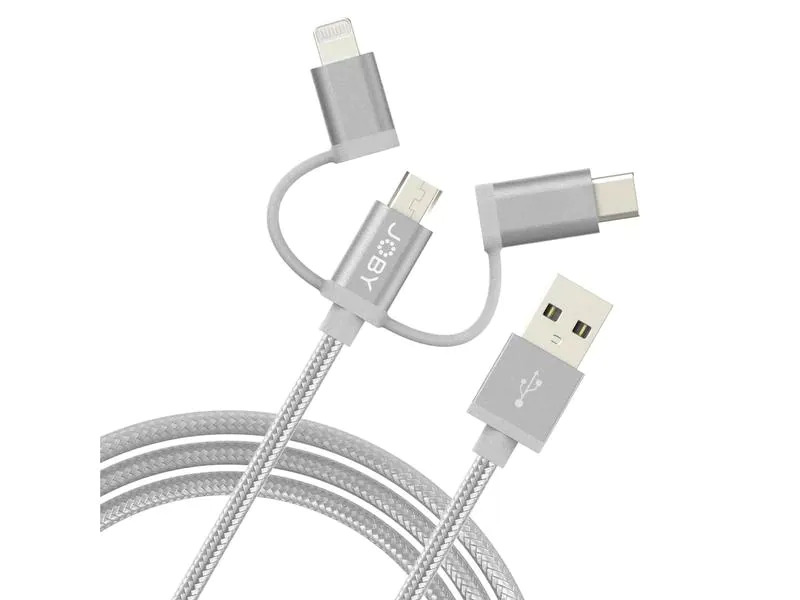 Joby USB 2.0-Kabel USB A - Lightning/Micro-USB A/USB C 1.2 m