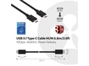 Club 3D USB 3.1-Kabel USB C - USB C 0.8 m, 10Gbps 4K60Hz PD 100W