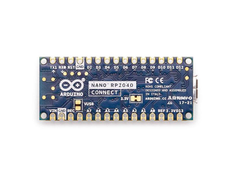 Arduino Entwicklerboard Arduino Nano RP2040 Connect ohne Pinleisten