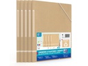 Oxford Gummibandmappe A4, Beige