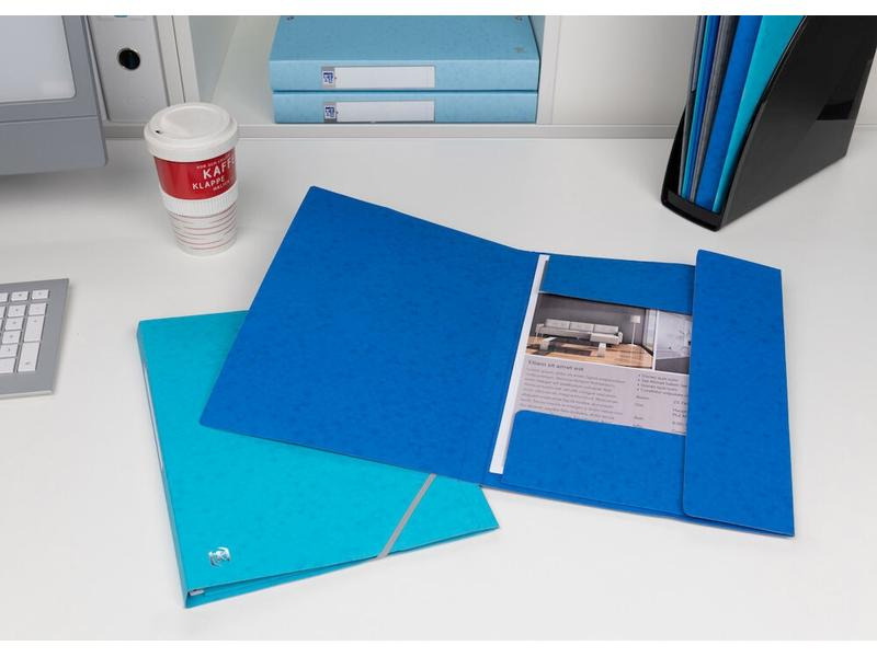 Oxford Gummibandmappe A4, Blau