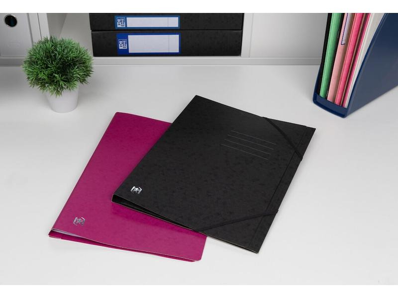 Oxford Gummibandmappe A4, Schwarz