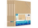 Oxford Gummibandmappe A4, assortiert