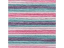 Rico Design Wolle Baby Cotton Soft Print 50 g, Rosa; Türkis