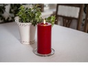 Star Trading LED-Kerze Pillar Flamme Flow, 17.5 cm, Rot