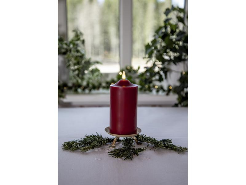 Star Trading LED-Kerze Pillar Flamme, 17 cm, Rot