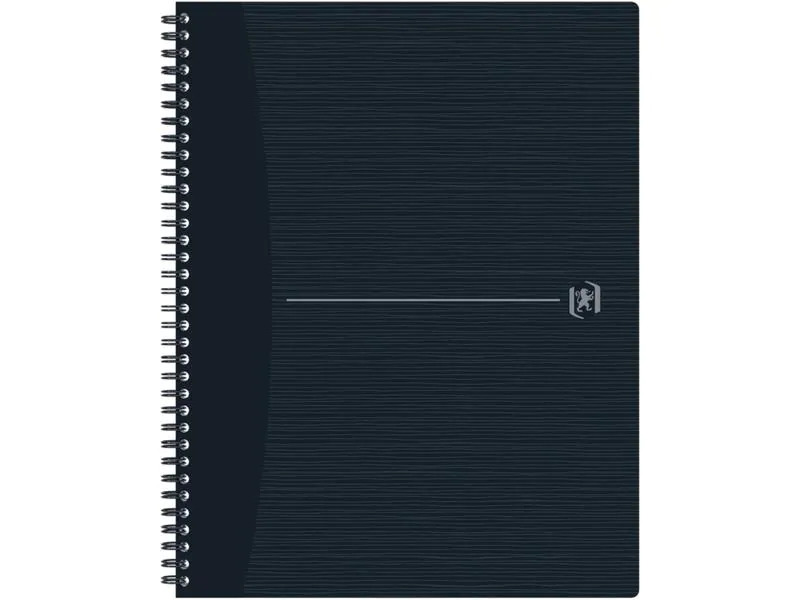 Oxford Notizbuch A4+, kariert, Schwarz