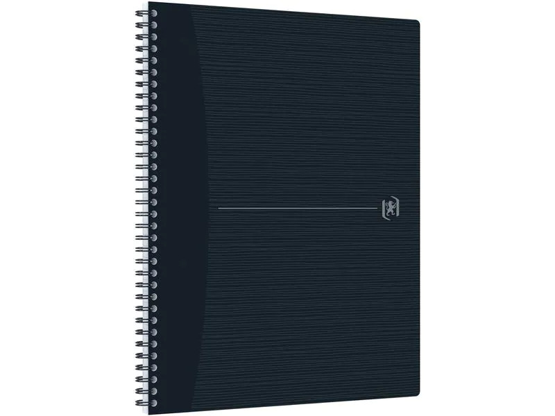 Oxford Notizbuch A4+, kariert, Schwarz