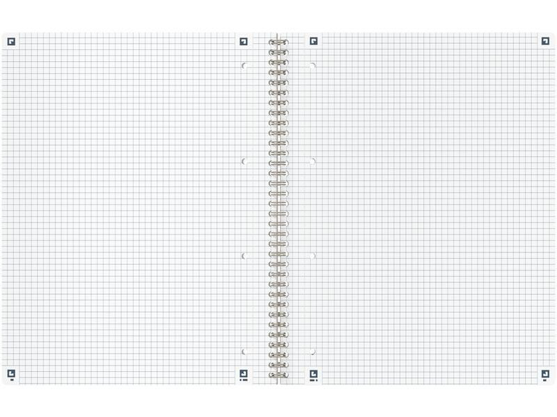 Oxford Notizbuch A4+, kariert, Hellgrau