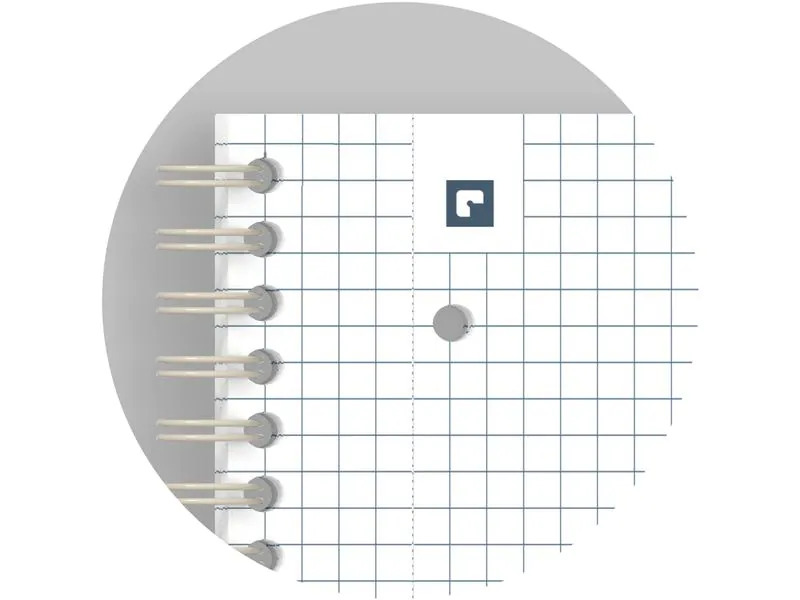 Oxford Notizbuch A4+, kariert, Beige