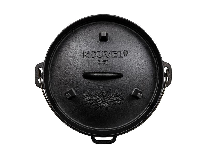 Nouvel Grilltopf Dutch-Oven, 5.7 l, Schwarz