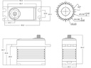 PowerHD Servo A-40CHV, 40 kg Digital HV