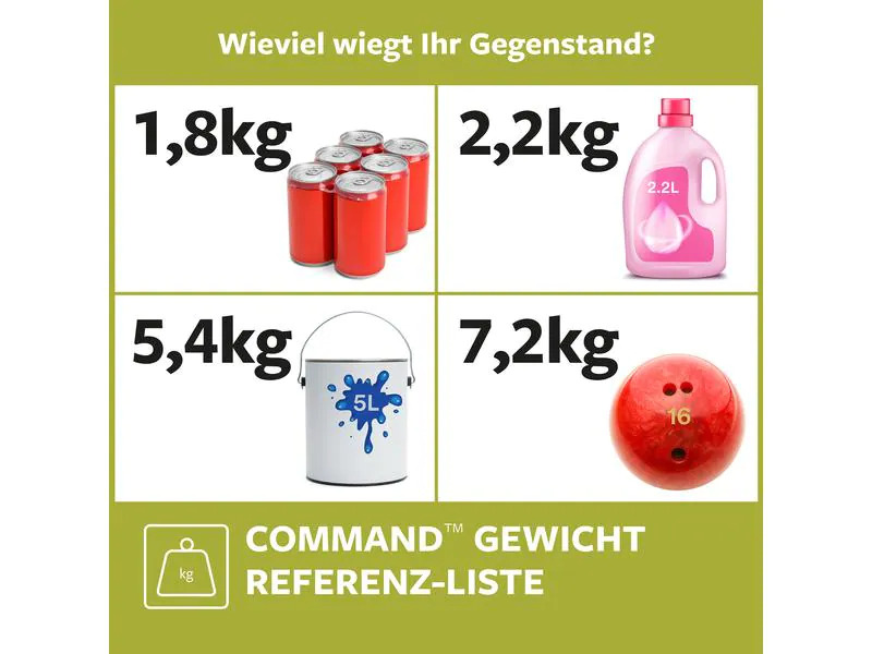 Command Klebepad Command S 1.8 kg, Weiss