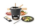 Stöckli Fleischfondue-Set Titlis 8 Teile, Hellbraun/Schwarz