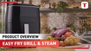 Tefal Heissluft-Fritteuse Easy Fry Grill &amp; Steam 3 in 1, Schwarz