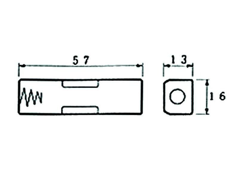 Velleman Batteriehalter BH311D, 1x AA 1 Stück