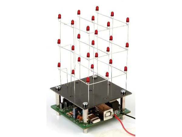Whadda Bausatz 3D LED-Würfel 3 x 3 x 3
