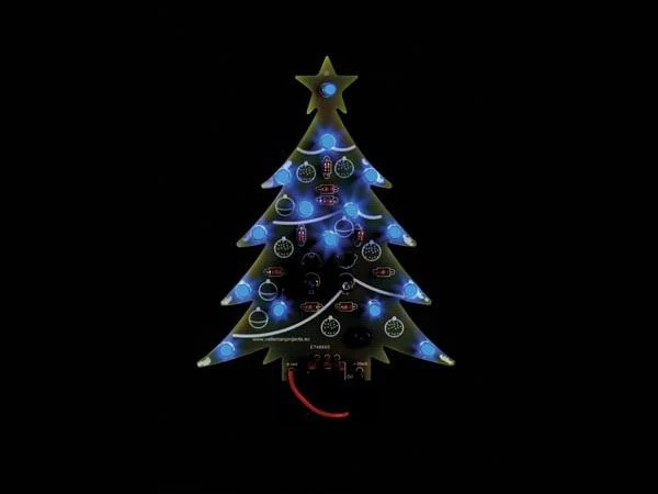 Whadda Bausatz Weinachtsbaum Blau LED, mit Ein/Aus Schalter