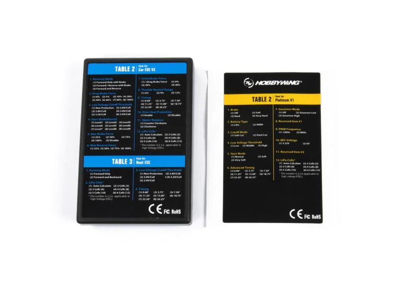 Hobbywing Programmierkarte LED