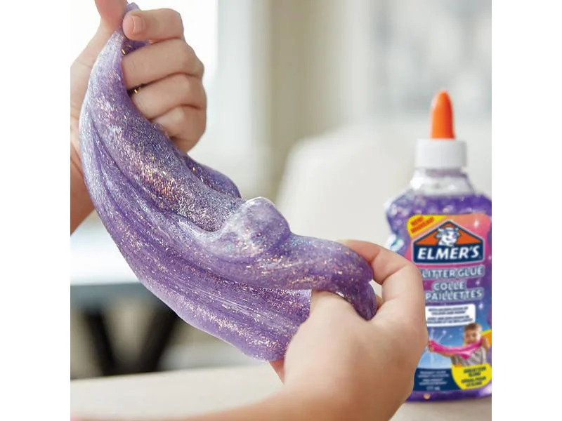Elmers Bastelkleber Glitter Glue 177 ml, Violett