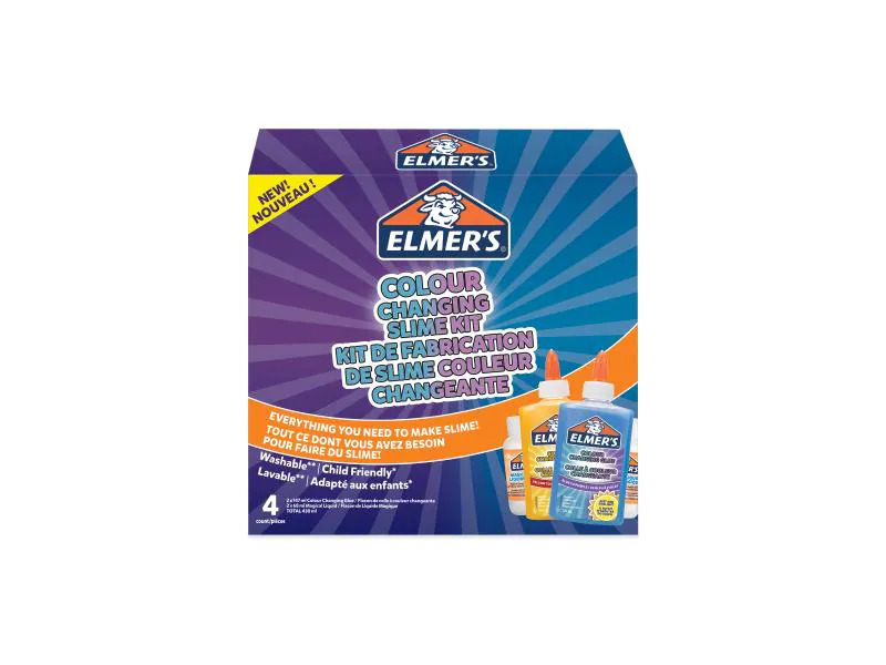 Elmers Bastelkleber Slime Kit Color Changing Kit 4-teilig