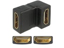 Delock Adapter 90° unten gewinkelt HDMI - HDMI