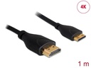 Delock Kabel 4K 30Hz HDMI - Mini-HDMI (HDMI-C), 1 m, Schwarz