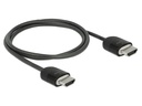 Delock Kabel 4K 60Hz HDMI - HDMI, 1 m, Schwarz