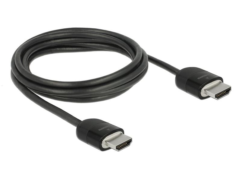 Delock Kabel 4K 60Hz HDMI - HDMI, 2 m, Schwarz