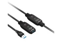 Club 3D USB 3.2 Gen.1-Verlängerungskabel USB-A – USB-A 10 m Schwarz