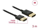 Delock Kabel 4K 60Hz HDMI - HDMI, 3 m, Schwarz