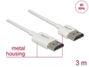 Delock Kabel 4K 60Hz HDMI - HDMI, 3 m, Weiss