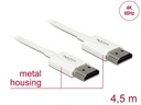 Delock Kabel 4K 60Hz HDMI - HDMI, 4.5 m, Weiss