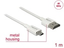 Delock Kabel 4K 60Hz HDMI - Micro-HDMI (HDMI-D), 1 m, Weiss